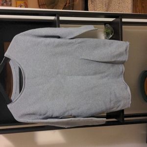 Wilfred grey ribbed sweater